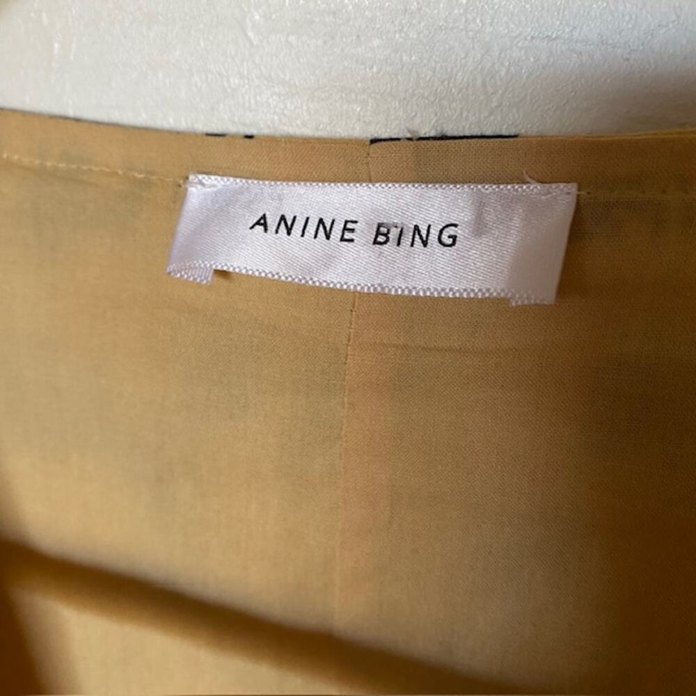Anine Bing Black and Tan Mini Dress - Picture 4 of 10
